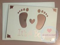 Baby Feet It's A Boy Card