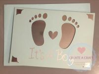 Baby Feet It's A Boy Card