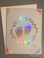 Baby Feet With Border Card