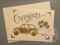 Congrats Wedding Car Card