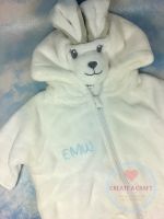 Personalised Baby Fluffy Bunny Bodysuit