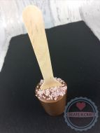 Pink Sparkle Hot Chocolate Stirrer