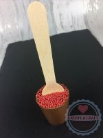 Red Sprinkle Hot Chocolate Stirrer