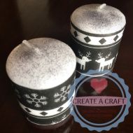Reindeer Snowflake Votive Candle